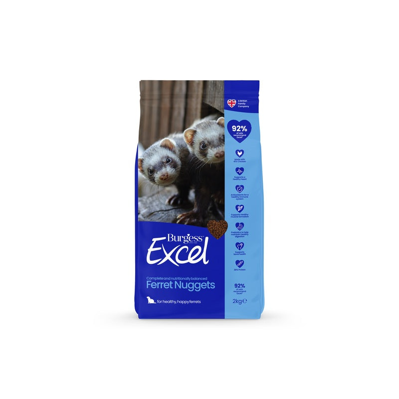 Burgess Excel Ferret Nugget Food 2kg x 4