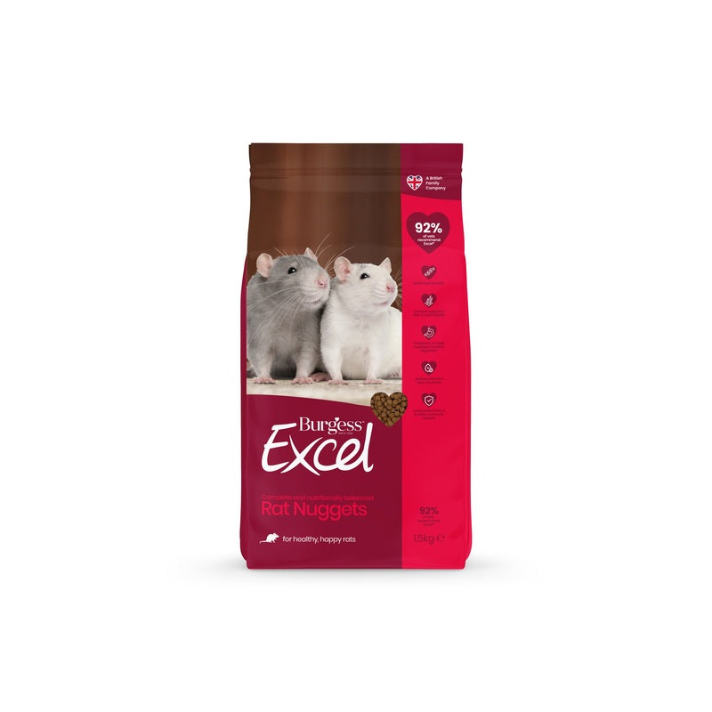 Burgess Excel Rat Nuggets 1.5kg x 4