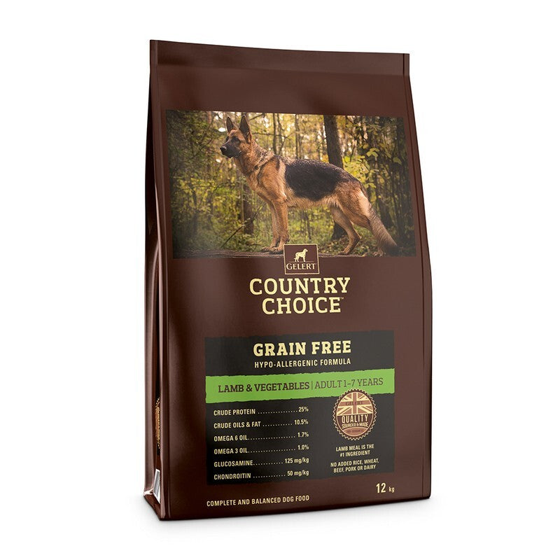 Gelert Country Choice Adult Grain Free Lamb & Vegetable 12kg
