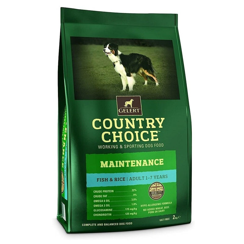 Gelert Country Choice Adult Maintenance Fish & Rice 2kg x 4