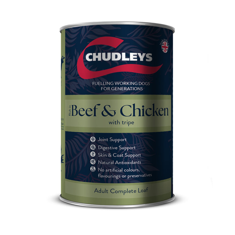 Chudleys Beef & Chick Tripe Wet 395g x 12