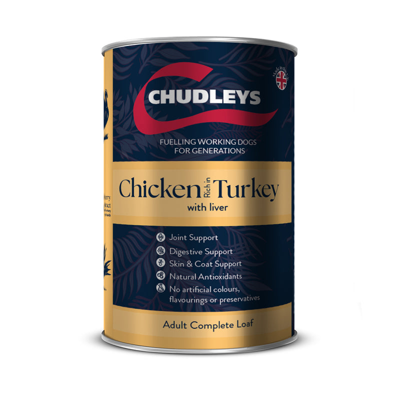 Chudleys Chick Turkey Liver Wet 395g x 12