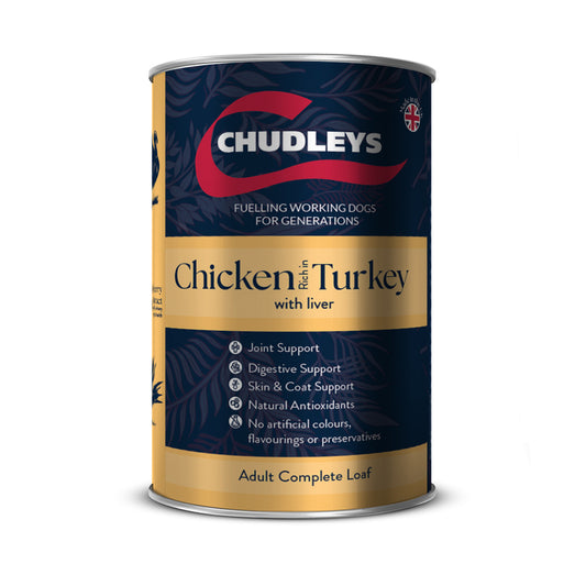 Chudleys Chick Turkey Liver Wet 395g x 12