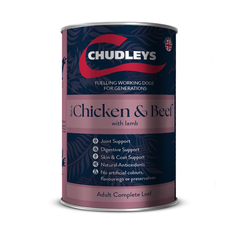 Chudleys Chick & Beef Lamb Wet 395g x 12