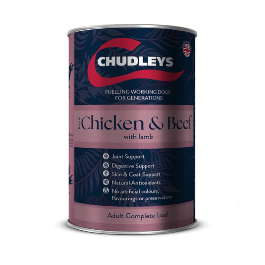 Chudleys Chick & Beef Lamb Wet 395g x 12