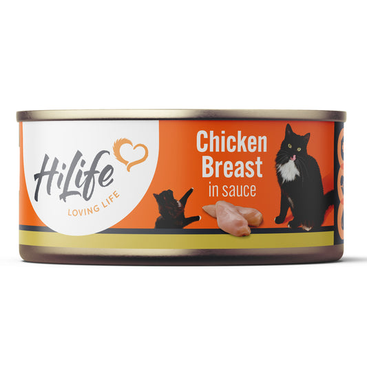 HiLife Cat Chicken Breast in Sauce Tins 70g x 12