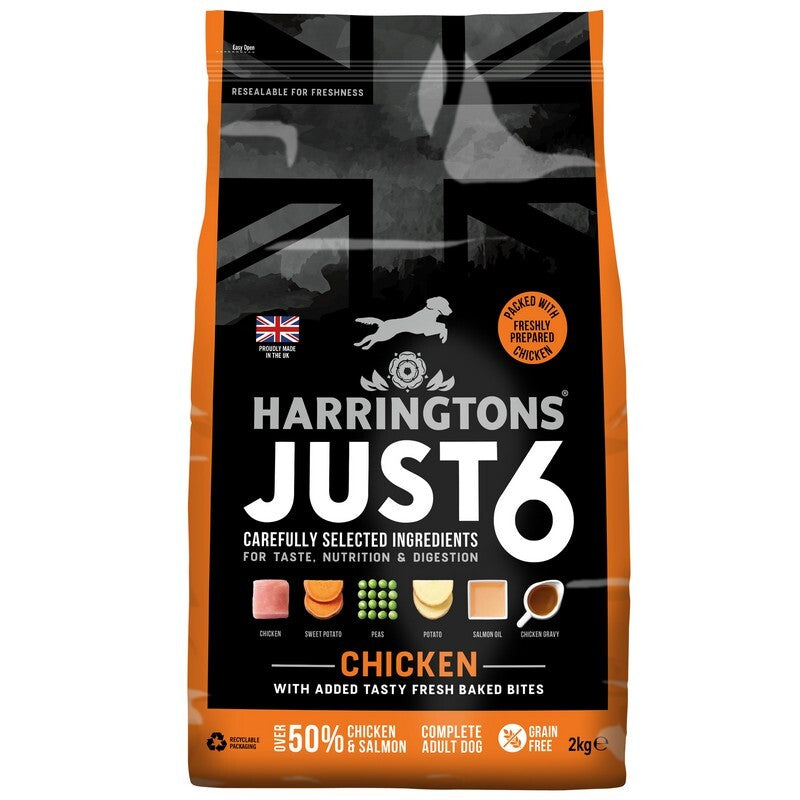 Harringtons Just 6 Chicken 2kg x 4