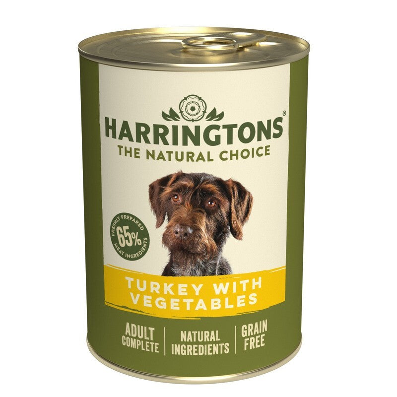 Harringtons Tins Adult Grain Free Turkey with Vegetables 400g x 6