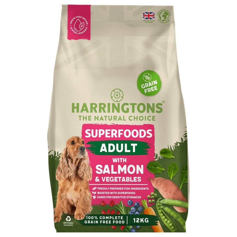 Harringtons Adult Grain Free Superfoods Salmon & Veg