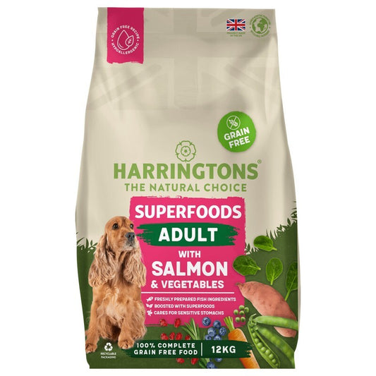 Harringtons Adult Grain Free Superfoods Salmon & Veg