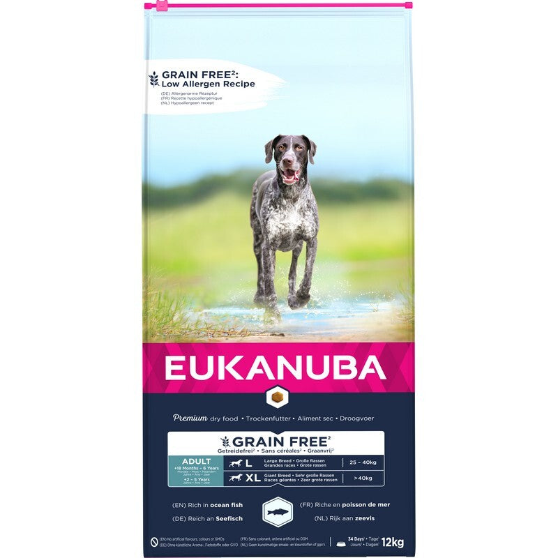 Eukanuba Adult Large Breed Grain Free Ocean Fish 12kg