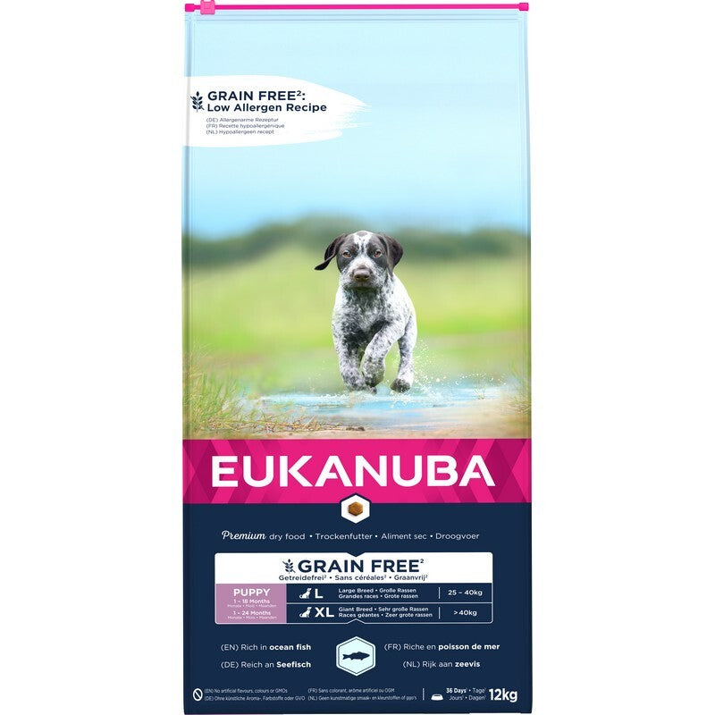 Eukanuba Puppy Grain Free Large Ocean Fish 12kg