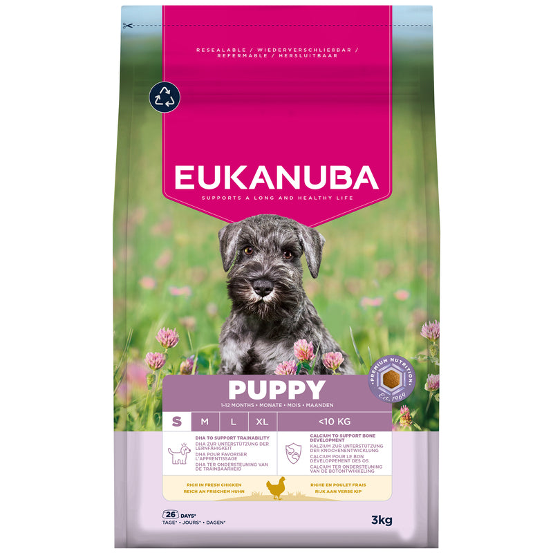 Eukanuba Puppy Small Breed Chicken 3 kg x 3