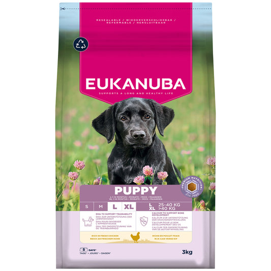 Eukanuba Puppy Large Breed Chicken 3 kg x 3