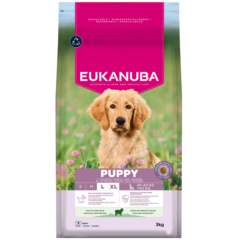 Eukanuba Puppy Large Breed Lamb & Rice 3 kg x 3