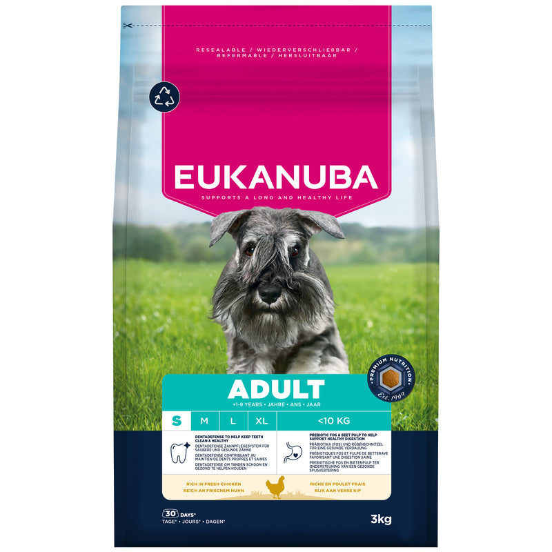 Eukanuba Adult Small Breed Chicken 3 kg x 3