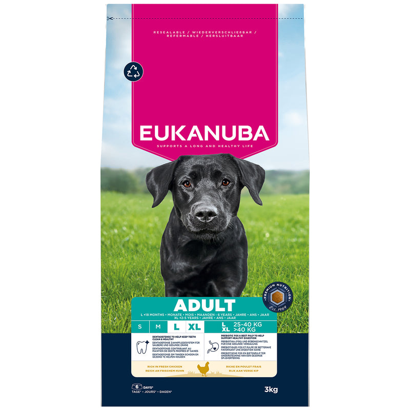 Eukanuba Adult Large Breed Chicken 3 kg x 3