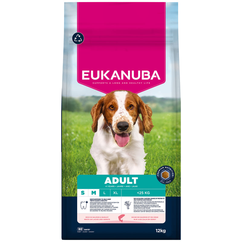 Eukanuba Adult Small Medium Breed Salmon & Barley 12kg