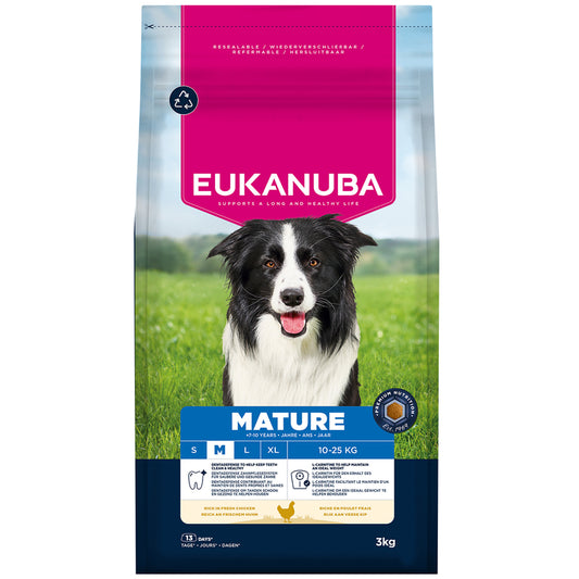 Eukanuba Mature Medium Breed Chicken 3kg x 3