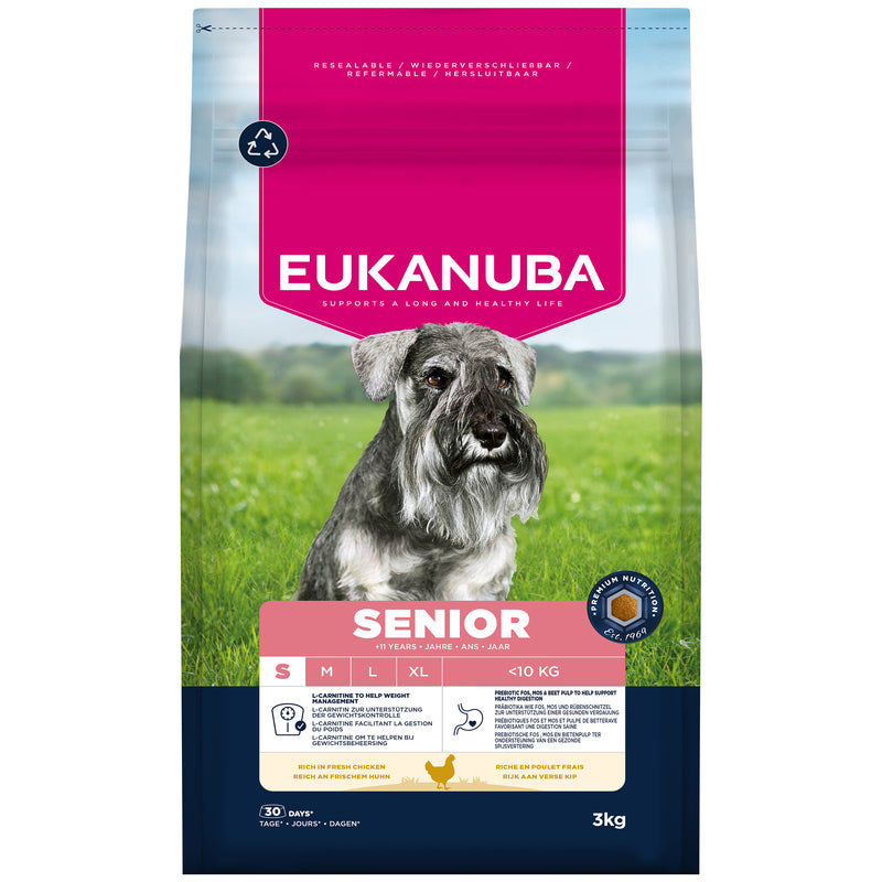 Eukanuba Senior Small Breed Chicken 3kg x 3