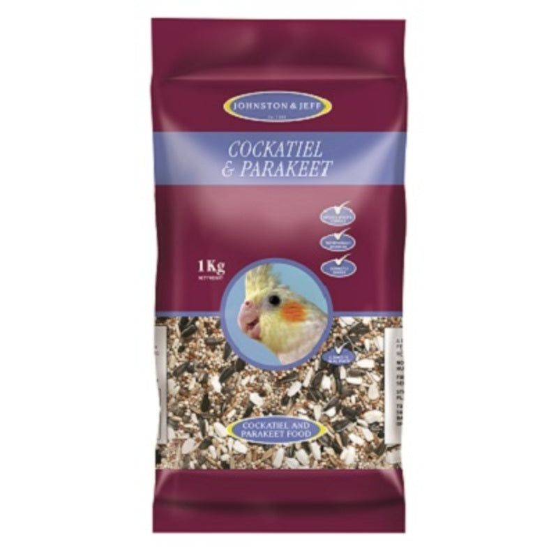Johnston & Jeff Cockatiel & Parakeet Mix 1kg x 6