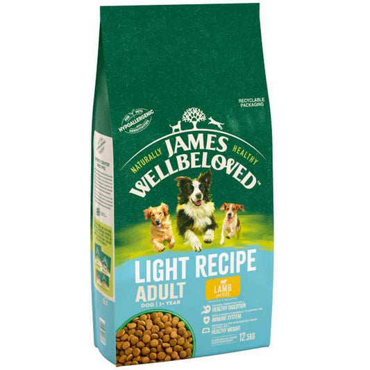 James Wellbeloved Adult Light Lamb & Rice 12kg
