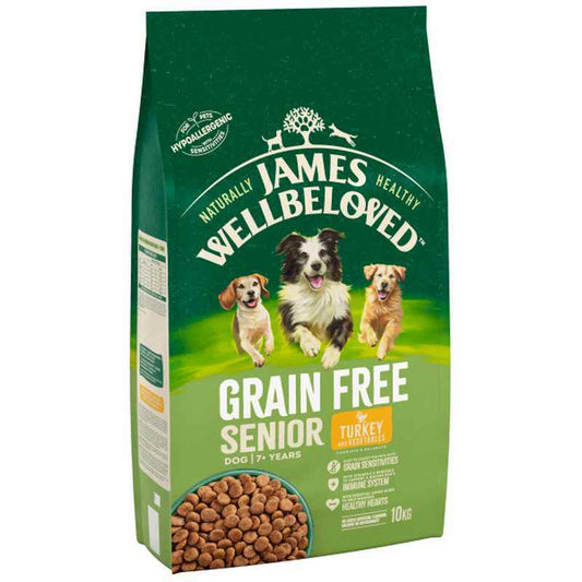 James Wellbeloved Senior Grain Free Turkey & Vegetable 10kg