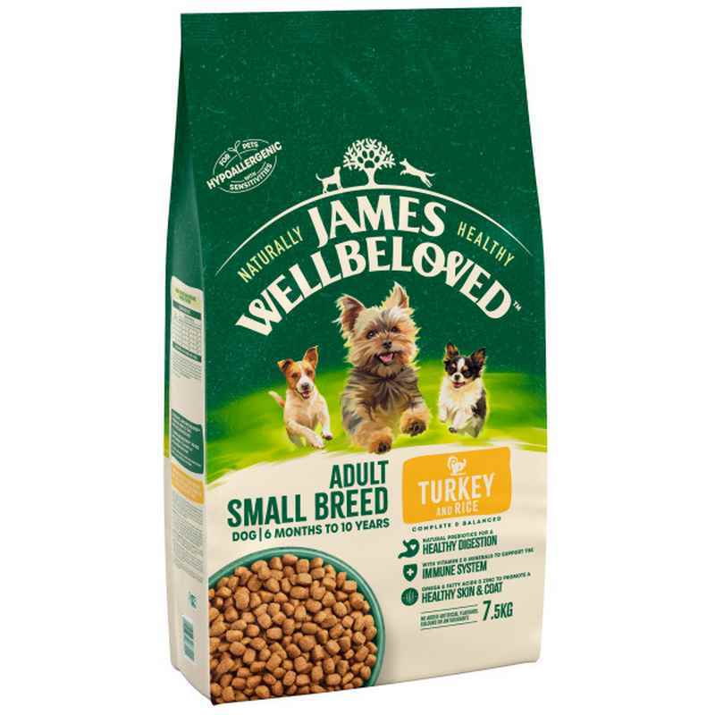 James Wellbeloved Adult Small Breed Turkey & Rice