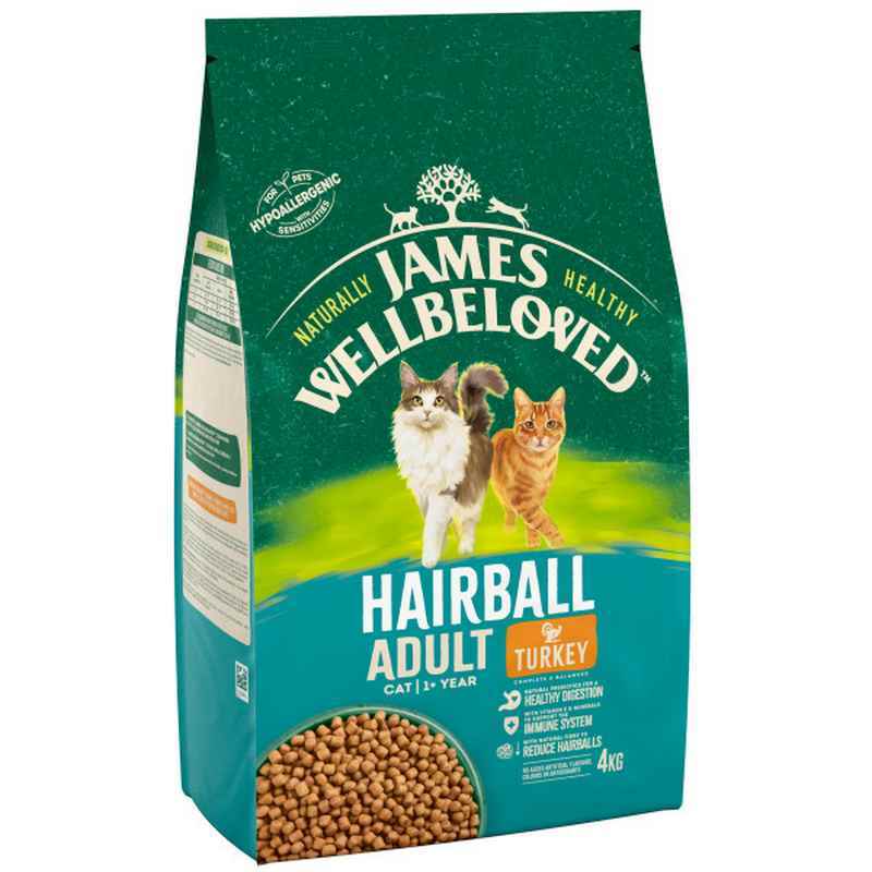 James Wellbeloved Adult Cat Hairball Turkey