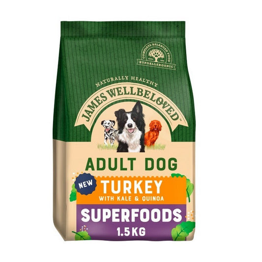 James Wellbeloved Superfoods Adult Turkey with Kale & Quinoa