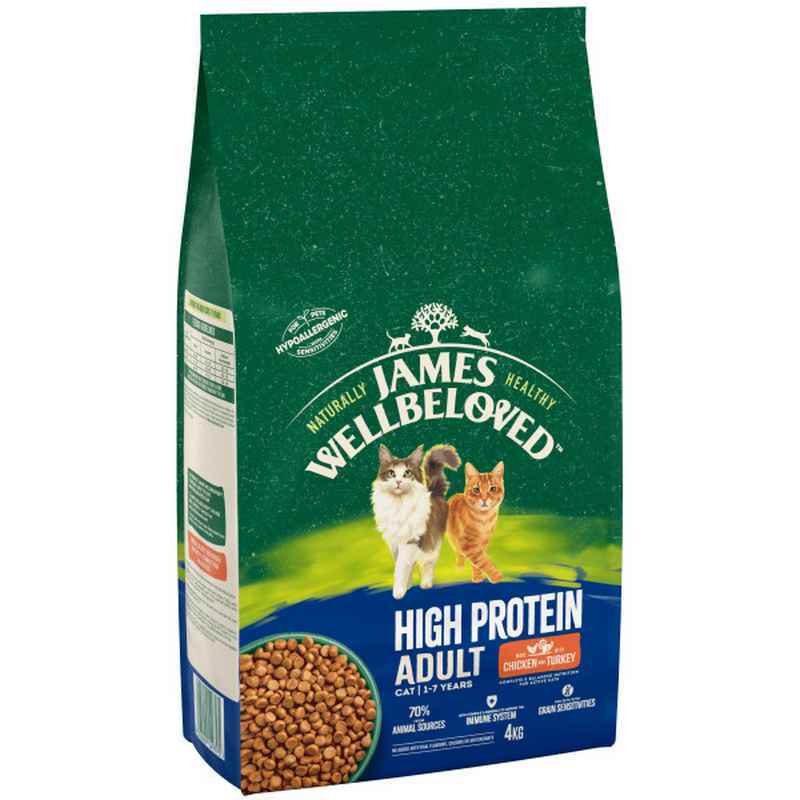 James Wellbeloved Adult Cat High Protein Chicken & Turkey
