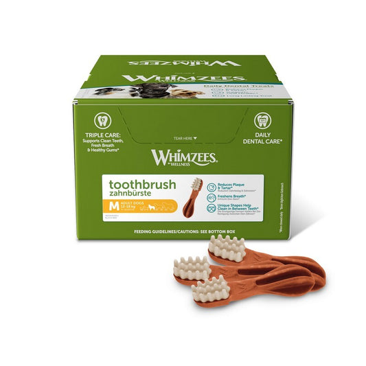 Whimzees Toothbrush Medium Display Box x 75