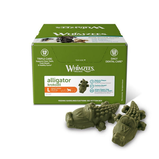 Whimzees Alligator Large Display Box x 30