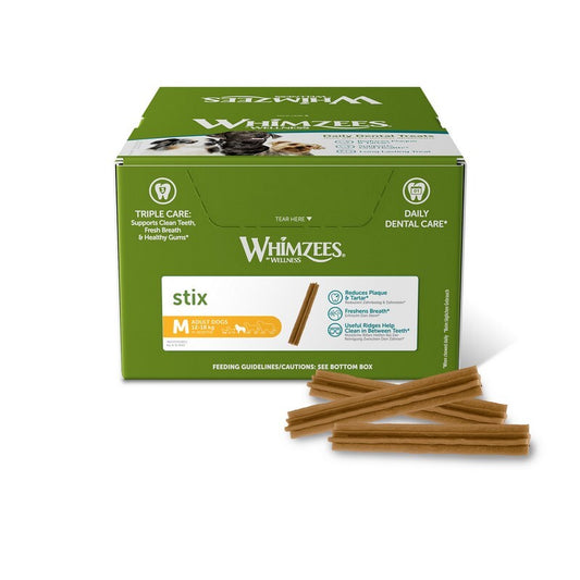 Whimzees Stix Medium Display Box x 100