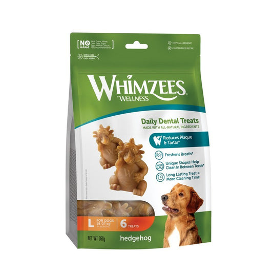 Whimzees Hedgehog Large 6 Bag x 6