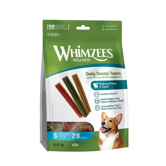 Whimzees Stix Small 28 Bag x 6