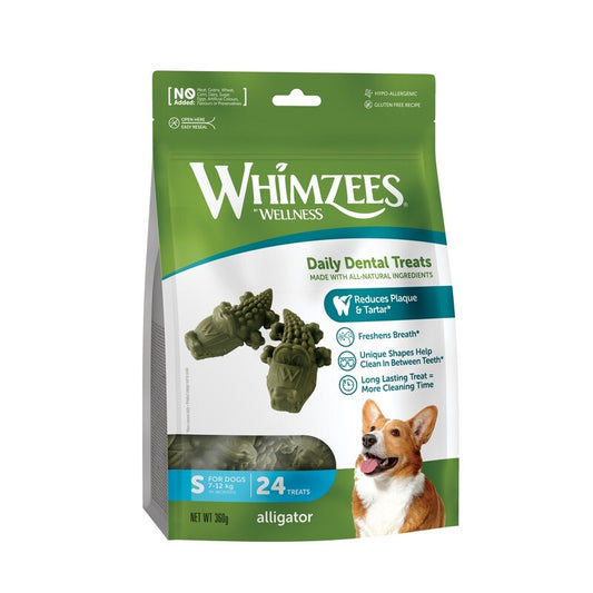 Whimzees Small Alligator 24 Bag x 6