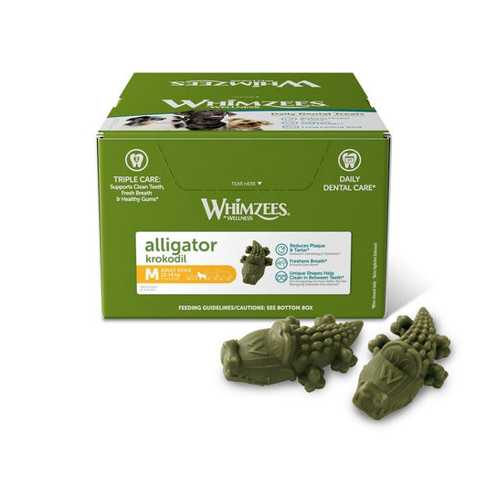 Whimzees Alligator Medium Display Box x 65