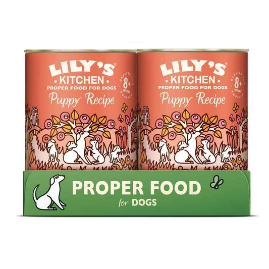 Lilys Kitchen Chicken Dinner for Puppies Tins 400g x 6