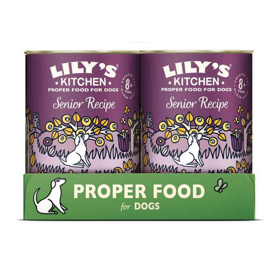 Lilys Kitchen Senior Recipe Dog Tins 400g x 6