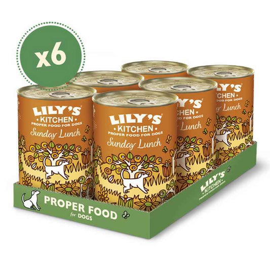 Lilys Kitchen Sunday Lunch Tins 400g x 6