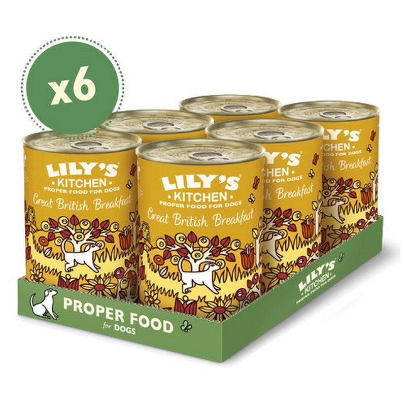 Lilys Kitchen Great British Breakfast Tins 400g x 6