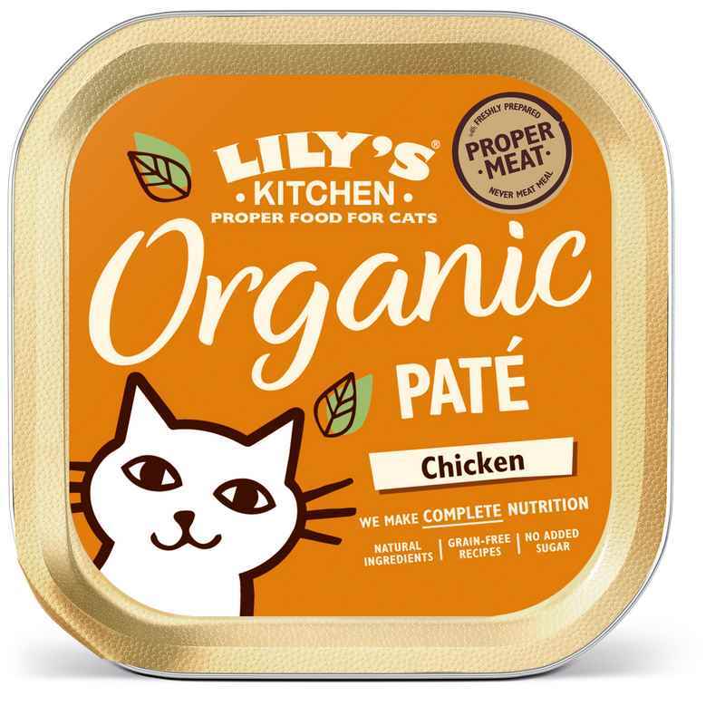 Lilys Kitchen Organic Pate Chicken Foils 85g x 19