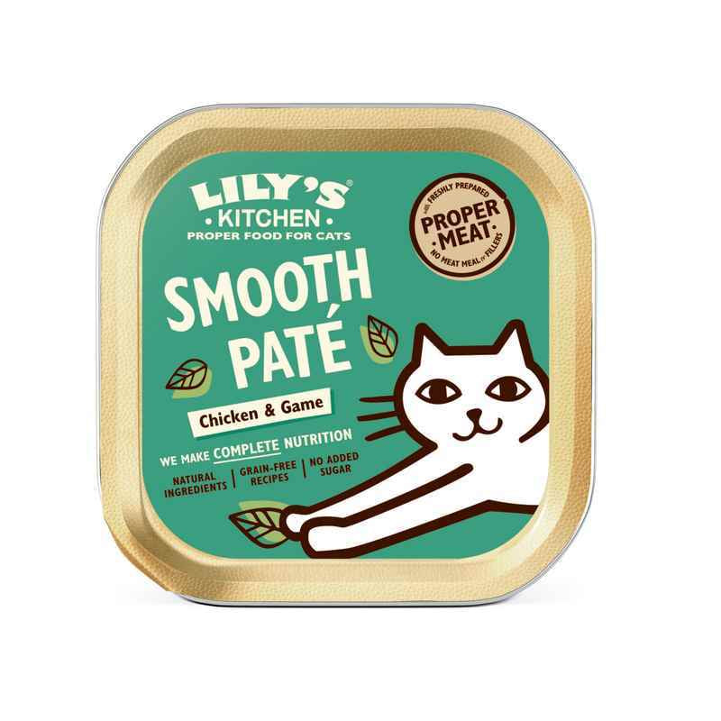 Lilys Kitchen Cat Smooth Pate Chicken with Game Foils 85g x 19