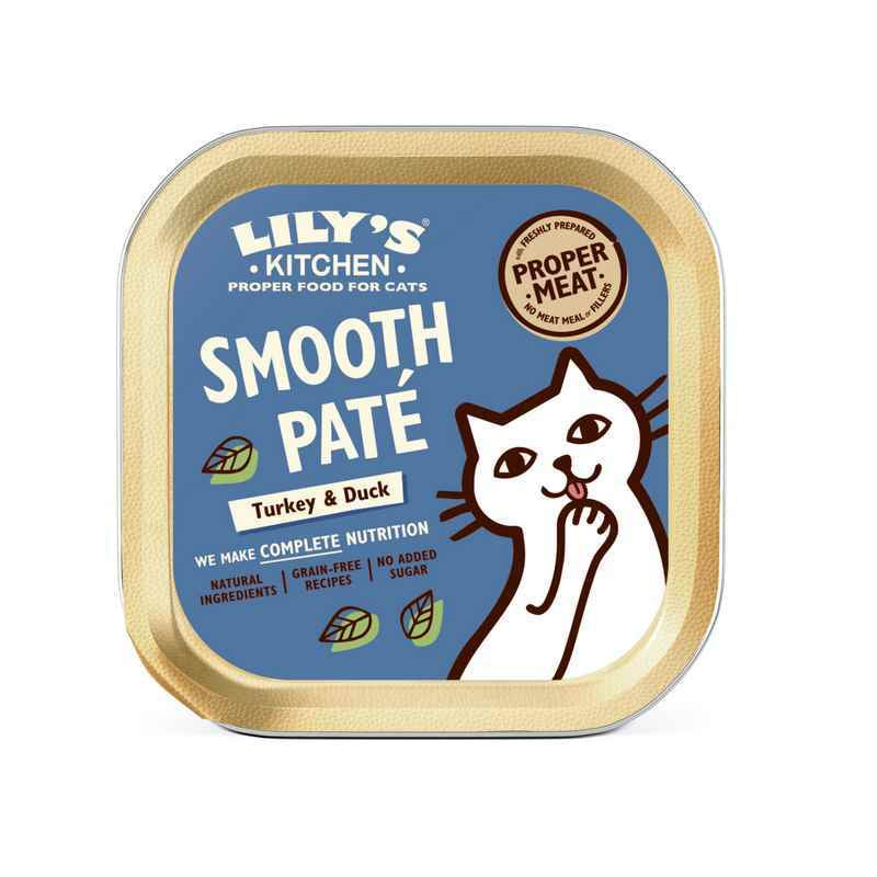 Lilys Kitchen Cat Smooth Pate Turkey with Duck Foils 85g x 19