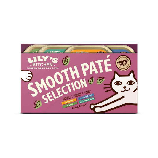 Lilys Kitchen Cat Smooth Pate Multipack Foil 85g x 8 x 4