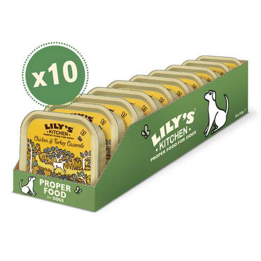 Lilys Kitchen Chicken & Turkey Casserole Foil 150g x 10