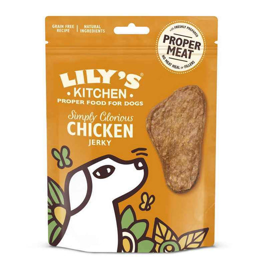 Lilys Kitchen Simply Glorious Chicken Jerky Dog Treats 70g x 8
