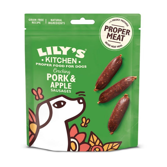 Lilys Kitchen Cracking Pork & Apple Sausage Treats 70g x 8