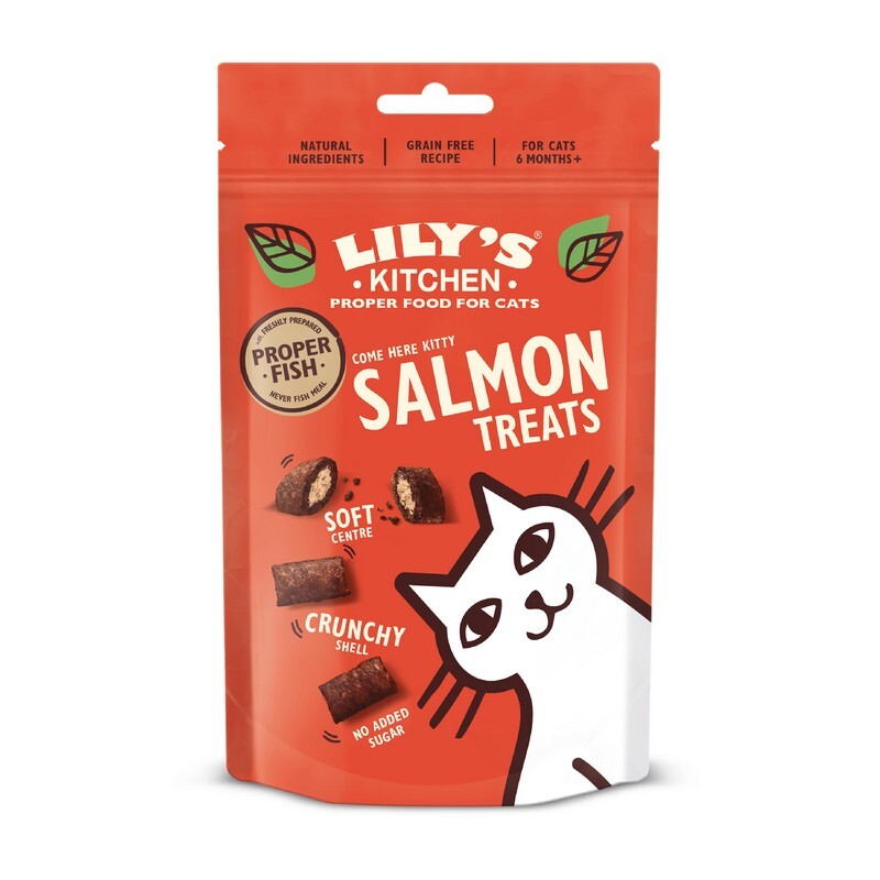 Lilys Kitchen Cat Salmon Treats 60g x 10